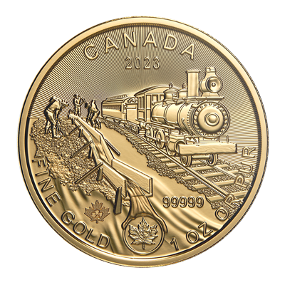 A picture of a Pièce de 200 $ de 1 oz 2023 – Ruée vers l’or du Klondike : Passage de l’or